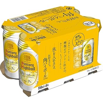 Amazon.co.jp: サントリー 角ハイボール 350ml 6缶 : 食品・飲料